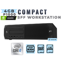 HP Z2 G4 SFF Workstation i7-8700 32GB RAM 512GB SSD + 1TB HDD 4GB Quadro P1000 - Windows 11 image