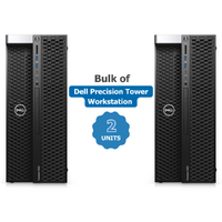 Bulk of 2x Dell Precision Tower 5820 Workstation Xeon W-2102 2.9GHz 16GB 1TB SSD 8GB Quadro P4000 image