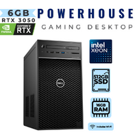 Dell 3630 Gaming Desktop Tower Xeon E-2146G 6-Cores 512GB 16GB RAM 6GB RTX 3050 Windows 11