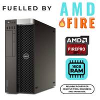 Dell Precision Tower 5810 Workstation Xeon E5-1650v3 6-Core 256GB 16GB RAM AMD W5100 Windows 11