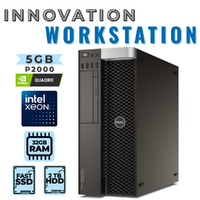 Dell Precision 5820 Workstation Xeon W-2133 6-Cores 256GB 32GB RAM 5GB P2000 Graphics