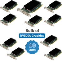 Bulk Buy - 10x Nvidia NVS 300 512MB DDR3 PCIe Graphics Card DMS-59 - Low Profile