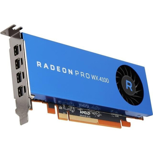 AMD Radeon Pro WX4100 4GB GDDR5 Low Profile Graphics Card -  PCIe 3.0 - Mini DP