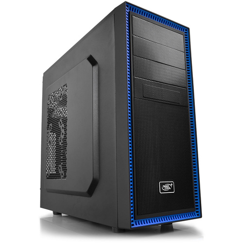 DeepCool Tesseract Mid-Tower Desktop Case (Black/Blue) - Brand NEW Original Box