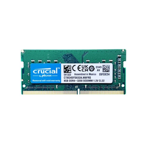 Micron Crucial 8GB DDR4 3200MHz SODIMM 1.2V CL22 - Laptop RAM Memory Module