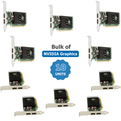 Bulk of 10x NVIDIA NVS 310 512MB DDR3 PCIe Graphic Card DisplayPort-High Profile