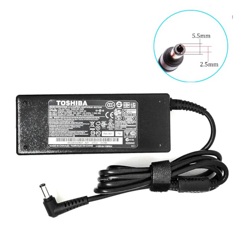 Genuine Toshiba 120W Laptop Charger 19V (6.32A) Small Barrel 5.5 x 2.5mm Adapter For Satellite, Qosmio AiO