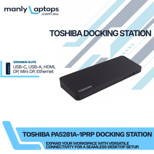 Toshiba PA5281A-1PRP Docking Station Thunderbolt 3 DP HDMI Ethernet - No Charger