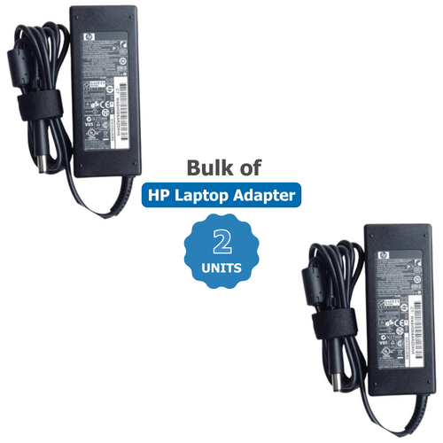 Bulk of 2x Genuine HP 65W Laptop Charger 19.5v 3.33A - 7.4 x 5.5mm for EliteBook, Elitedesk Mini Series