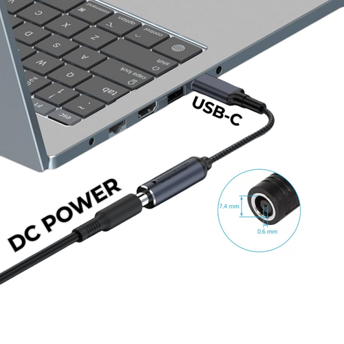Genuine HP 65W AC Power Adapter 19.5v - 3.33A 7.4 mm * 5.0mm + USB-C Adapter