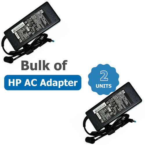 Bulk of 2x Genuine HP 90W Laptop Charger 19.5V (4.62A) Blue Tip 4.5*3.0mm AC Power Adapter