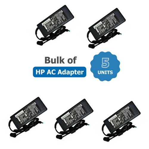 Bulk of 5x Genuine HP 90W Laptop Charger 19.5V (4.62A) Blue Tip 4.5*3.0mm AC Power Adapter