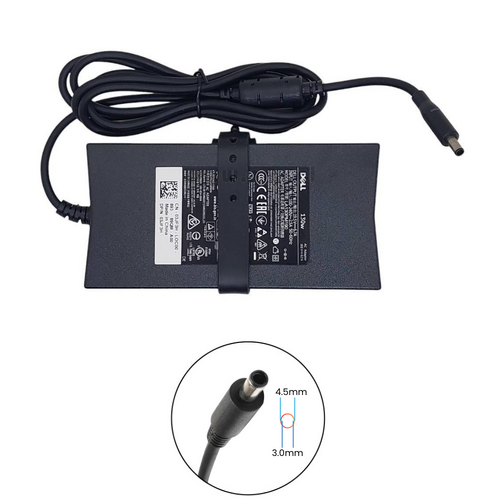 Genuine Dell 130W Laptop Charger 19.5V (6.67A) Barrel tip 4.5 x 3.0mm AC Adapter