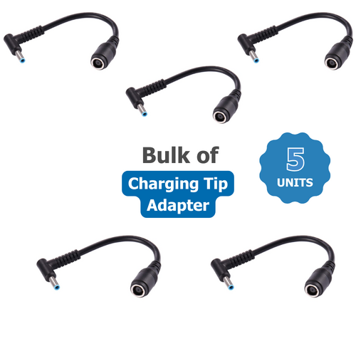 Bulk of x Charging Tip Adapter from 7.4 x 5.0 to 4.5 x 3.0mm Blue Tip Converter For HP 65W Charger