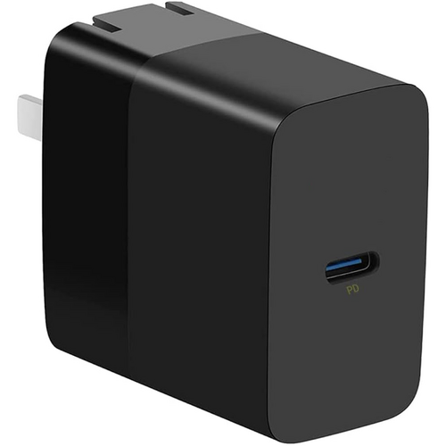 65W Black USB-C Fast Charger GaN, RH-PD65W, for Smartphones, Tablets, Laptops