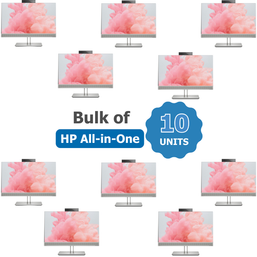 Bulk of 10x HP 800 G4 23" All-in-One Touch Desktop i5-8500 6-Cores 256GB 16GB RAM Windows 11