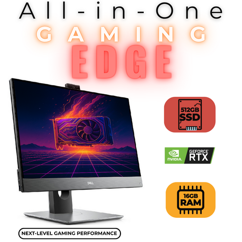 Dell 7490 24" Gaming All-in-One Desktop i7-11700 (8-core) 512GB 16GB RAM 4GB GTX 1650 Windows 11