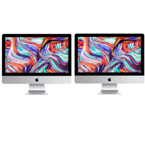 Bulk of 2x Apple iMac 21" A2116 Retina 4K i5-8500 6-Cores 3.0GHz 1TB 8GB RAM Monterey (2019)