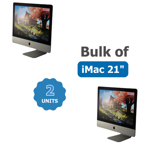 Bulk of 2x Apple iMac A1418 21" (Mid 2017) All-in-One i5-7360U 2.3GHz 8GB RAM 256GB SSD Ventura
