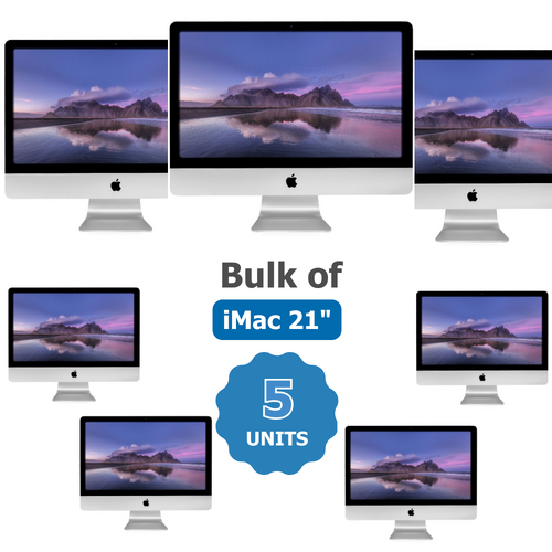 Bulk of 5x Apple iMac 21" A1418 FHD i5-7360U 3.6GHz 8GB RAM 1TB HDD Ventura (Mid 2017)