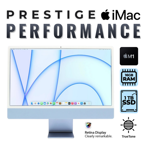 Apple iMac 24" Retina 4.5K A2438 (2021) M1 Chip 8-cores 1TB SSD 16GB RAM Sequoia