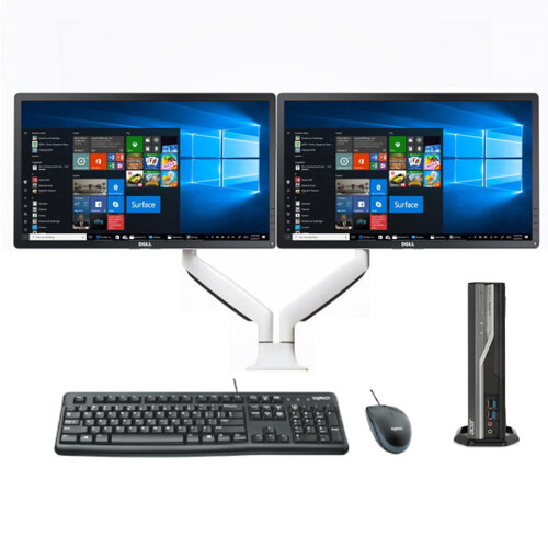 Acer Veriton L4630G Full Desktop i5-4460s 8GB RAM 480GB SSD + Dual 22" Monitor