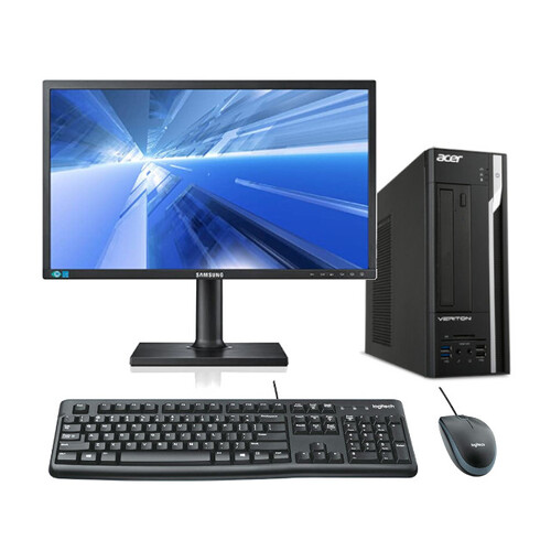 Acer Veriton X4640G SFF Full Desktop i5-6400 2.7GHz 8GB 1TB SSD + 22" Monitor