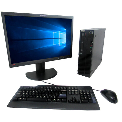 Lenovo M92p Full Desktop PC i5 3rd Gen 4GB RAM 240GB SSD W10P + 22" Monitor