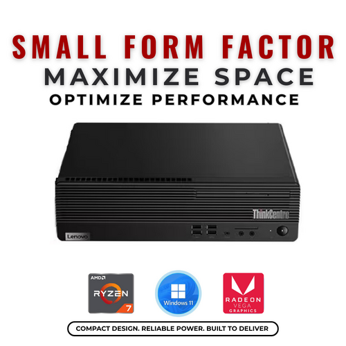 Lenovo ThinkCentre M75s Gen 2 SFF Desktop AMD Ryzen 7 Pro (8-core) 16GB RAM Radeon Vega