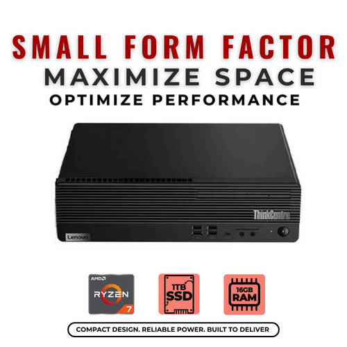 Lenovo M75s Gen 2 SFF Desktop AMD Ryzen 7 Pro (8-core) 1TB SSD 16GB RAM Radeon Vega