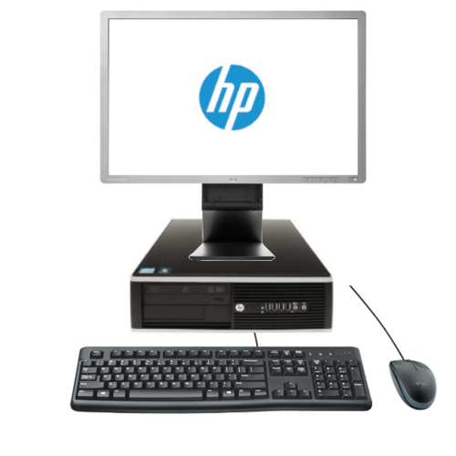 HP 8200 Elite SFF Bundle Desktop PC i5-2400 3.1GHz 4GB RAM 128GB SSD + 22" Monitor