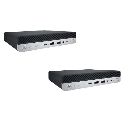 Bulk of 2x HP EliteDesk 800 G5 Mini Desktop i5-9500T Six-Core 2.2GHz 128GB 8GB RAM Windows 11