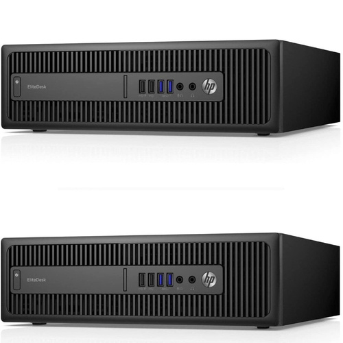 Bulk 2x HP 800 G2 SFF Desktop PC i5-6500 3.6GHz 8GB RAM 128GB SSD Windows 10
