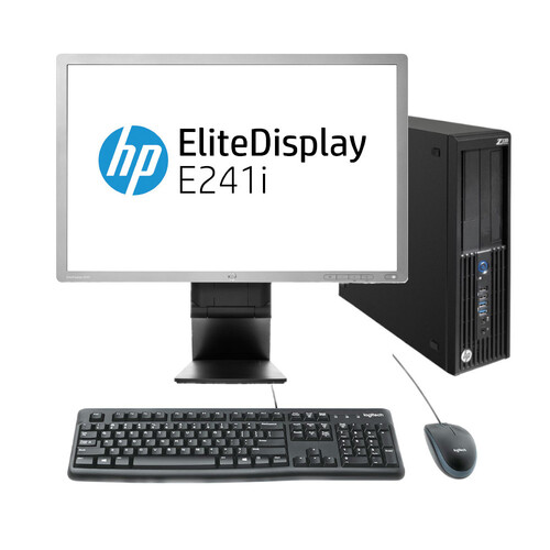 HP Z230 SFF Bundle Desktop PC i7-4790 3.6GHz 16GB RAM 480GB SSD + 23" FHD Monitor