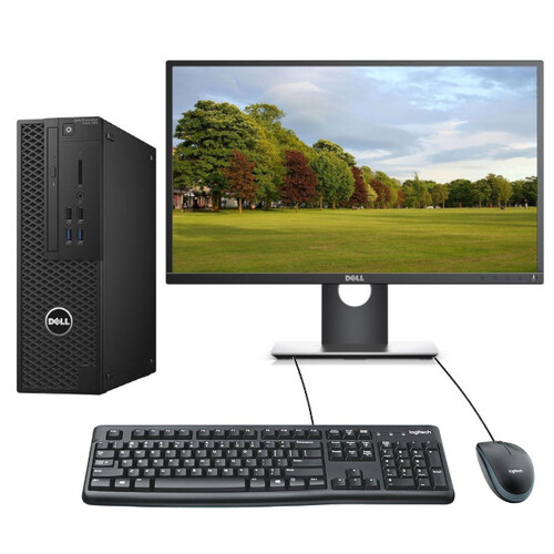 Dell 7040 SFF Bundle Desktop i7-6700 3.4GHz 16GB RAM 512GB NVMe SSD + 24" Monitor