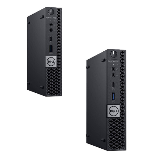 Bulk Buy 2x Dell OptiPlex 7060 Micro Desktop PC i5-8500 3.0GHz 8GB RAM 256GB SSD