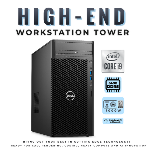 Dell Precision 3660 Tower Workstation i9-12900K 16-Core 5.2GHz 1TB SSD 64GB RAM Windows 11