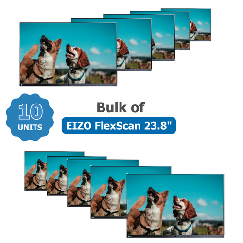 Bulk of 10x EIZO EV2450  FlexScan 23.8" Full HD Slim Frameless PC Monitor Display (NO STAND)