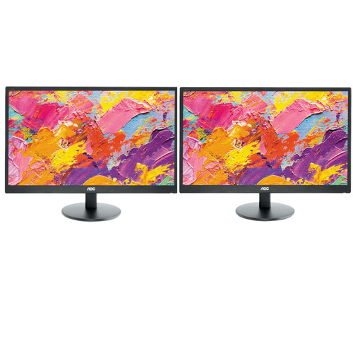 Bulk of 2x AOC E2770SH 27-inch Full HD Display LED LCD Monitor /Speakers/HDMI/VGA