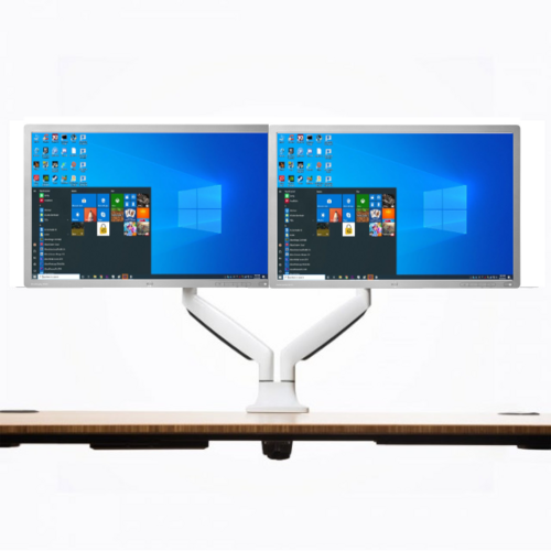 Dual HP 24" Monitor EliteDisplay E241i Full HD + Professional Swing arm mounting BLACK