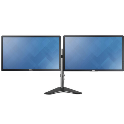 Dual Dell 20" Monitor Display P2014H LED IPS HD+ (1600x900) - Articulating Dual Mount Stand