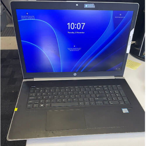 HP Probook 470 G5 17" Entry Gaming Laptop i7-8550U 512GB 16GB RAM 2GB GeForce 930MX - Heavy Cosmetic Wear!