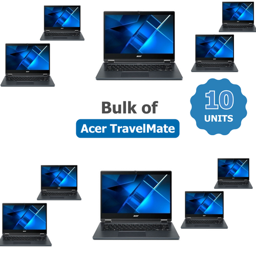 Bulk of 10x Acer TravelMate P414 14" 2-in-1 Laptop i5-1135G7 256GB 8GB RAM Windows 11
