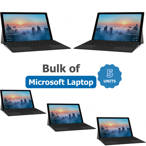 Bulk of 5x Microsoft Surface Pro 4 2-in-1 i5-6300U 2.4GHz 256GB 8GB RAM Windows 11 + Keyboard