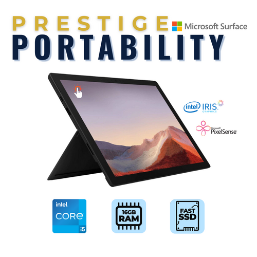 Microsoft Surface Pro 7+ (1960) 12" Tablet i7-1165G7 256GB 16GB RAM Windows 11