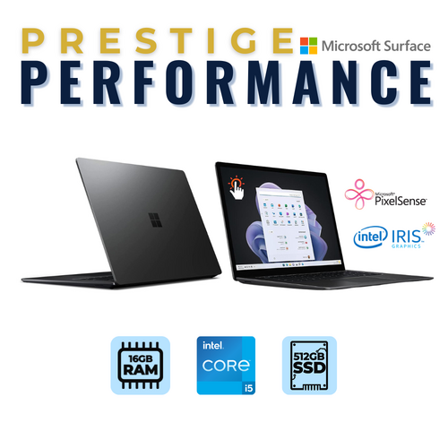 Microsoft Surface Laptop 5 (1951) 13.5" Black i5-1245U 512GB 16GB RAM Windows 11