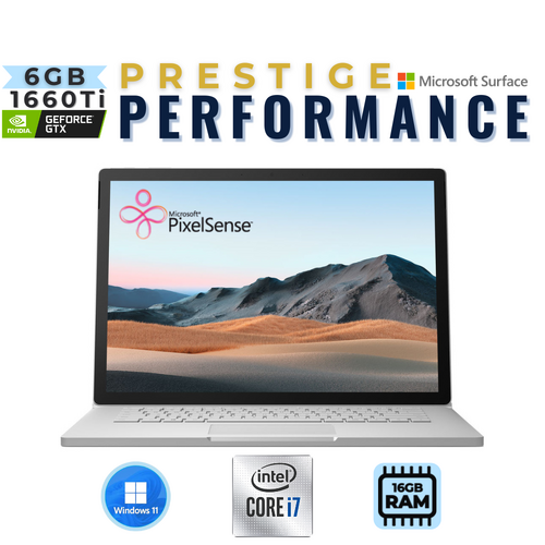 Microsoft Surface Book 3 15" 2-in-1 Laptop i7-1065G7 256GB 16GB RAM GTX 1660Ti - Windows 11