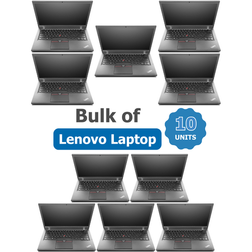 Bulk of 10x Lenovo ThinkPad T450s 14" HD+ Laptop PC i5-5300U 2.9GHz 8GB RAM 128GB SSD
