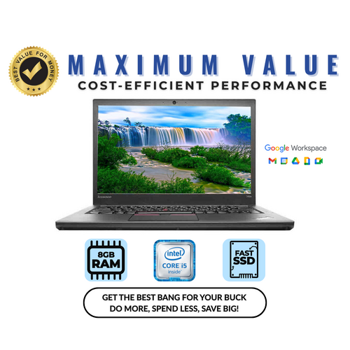 Lenovo ThinkPad T450s 14" HD+ Laptop PC i5-5300U 2.9GHz 8GB RAM 128GB SSD Windows 10