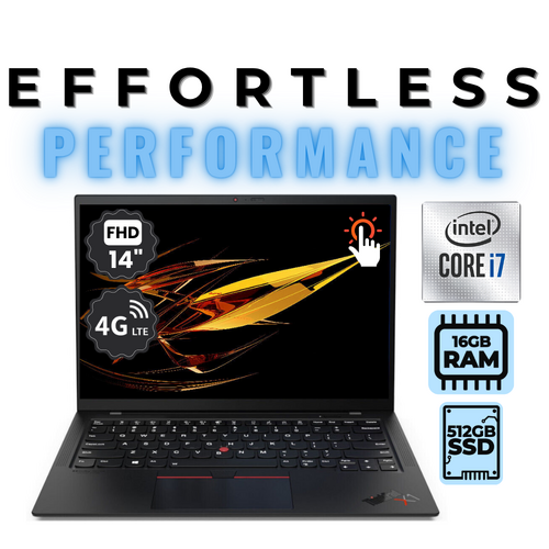 Lenovo ThinkPad X1 Carbon 9th Gen Touch Laptop i7-1185G7 512GB 16GB RAM 4G LTE